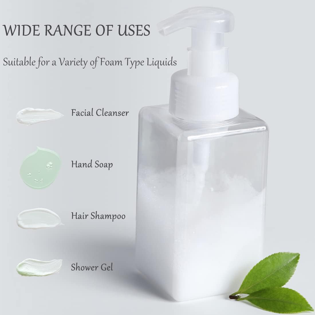 Coldchill Foaming Soap Dispenser 450ml Modern Square Pump Bottle