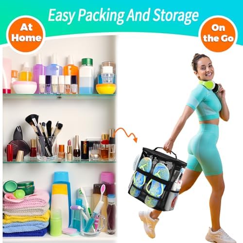 EaseGave Mesh Shower Caddy - Portable Large Capacity