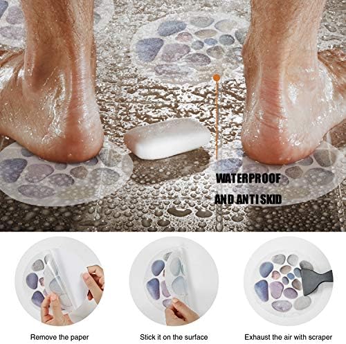 Secopad Non-Slip Bathtub Stickers with Premium Scraper