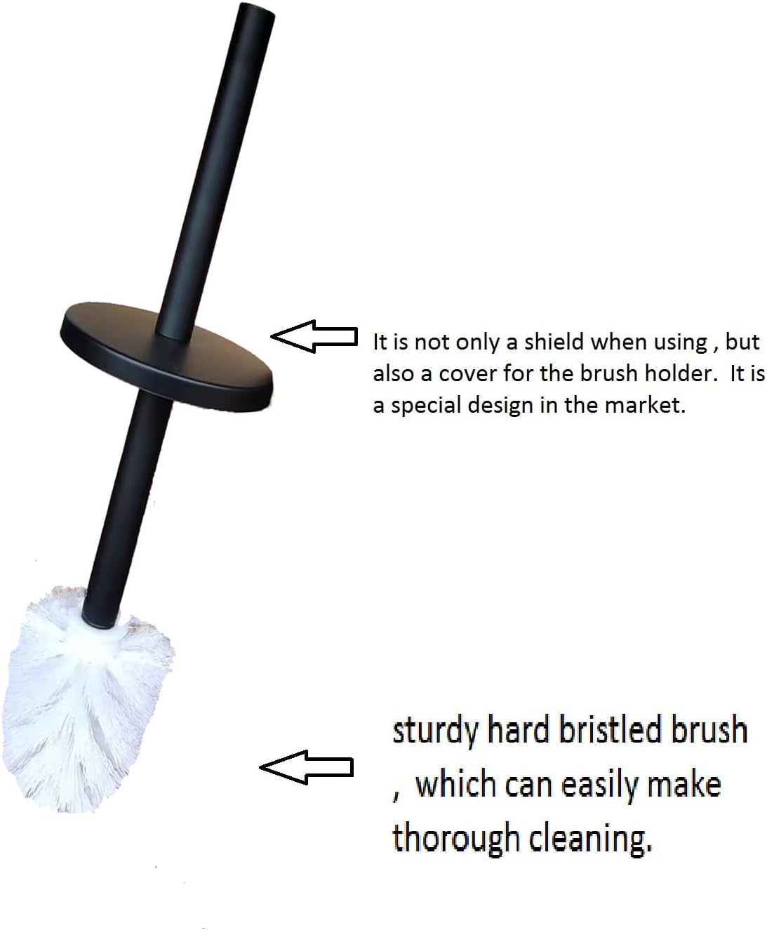 WENDIN Space Aluminium Toilet Brush with Holder
