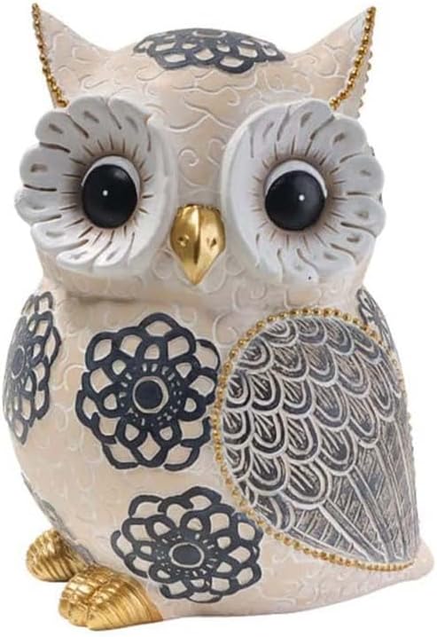 Oinas White Owl Statue - Home Decor Accent for Owl Lovers