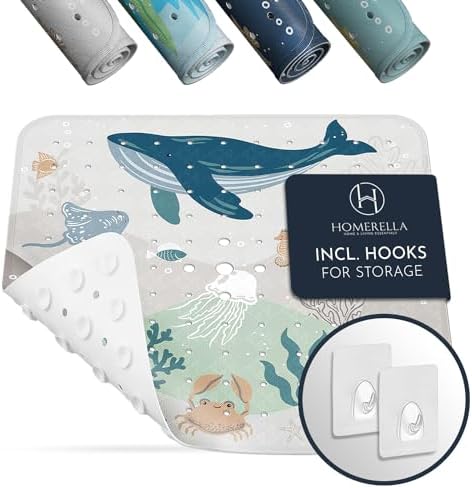 Homerella Anti Slip Shower Mat 21x21 Inch