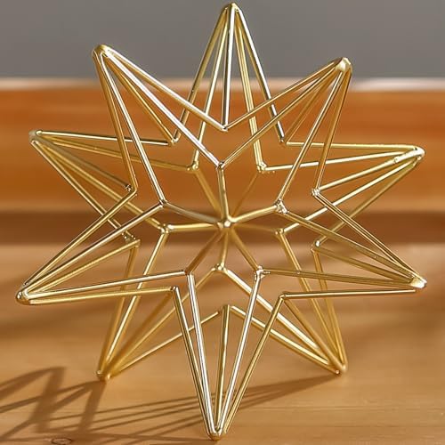 MOCOME 7 Inch Gold Decorative Sphere Sculpture