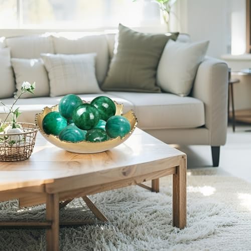 Natural Green Stone Ball 47cm 6 PCS for Feng Shui Decor