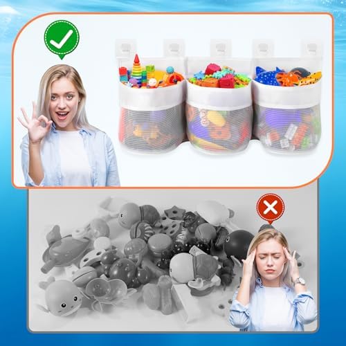 Shadowvoxel Bath Toy Storage Mesh Basket Organizer 1