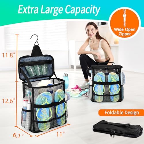 EaseGave Mesh Shower Caddy - Portable Large Capacity