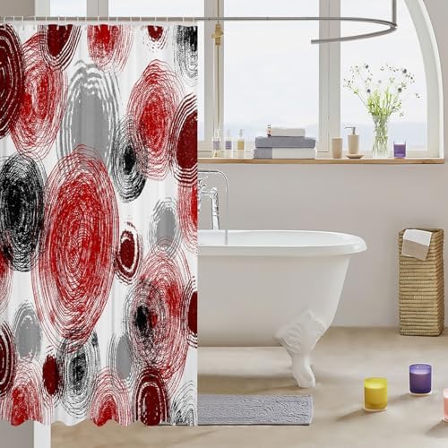 Feelyou Retro Circle Shower Curtain Set