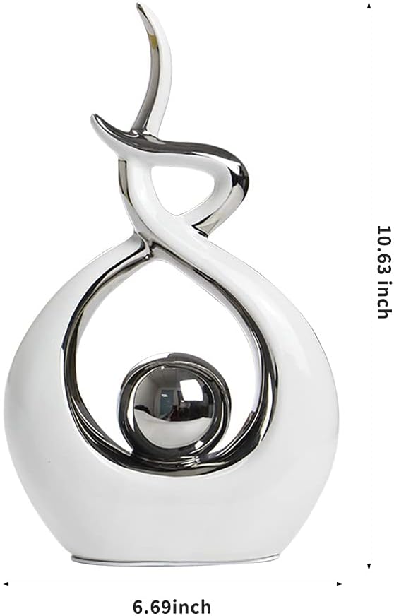 Norrclp Modern Abstract Ceramic Statue Table Decor