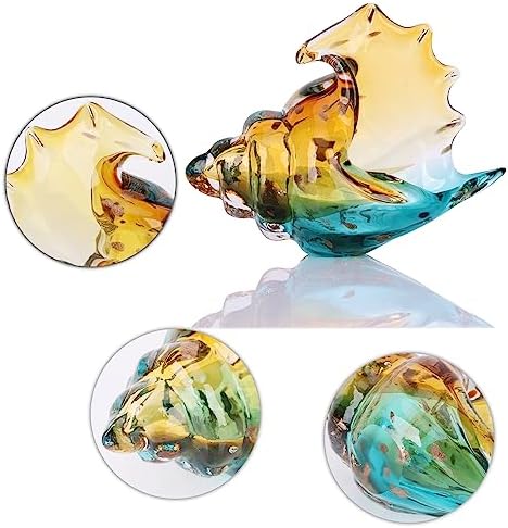 DOVDOV Unique Hand-Blown Glass Conch Statue