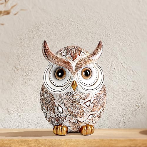Smadeer Adorable Owl Statue for Home Decor