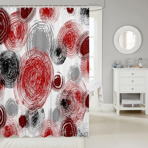 Feelyou Retro Circle Shower Curtain Set