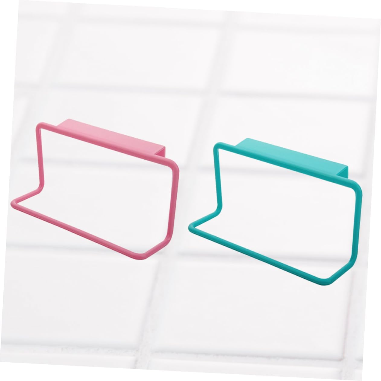 2Pcs Door Towel Rack Hanger for Kitchen Bathroom