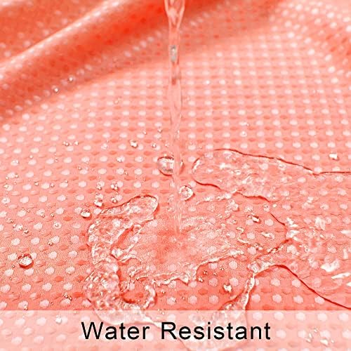 MrsNaturall Peach Ombre Shower Curtain Set 1