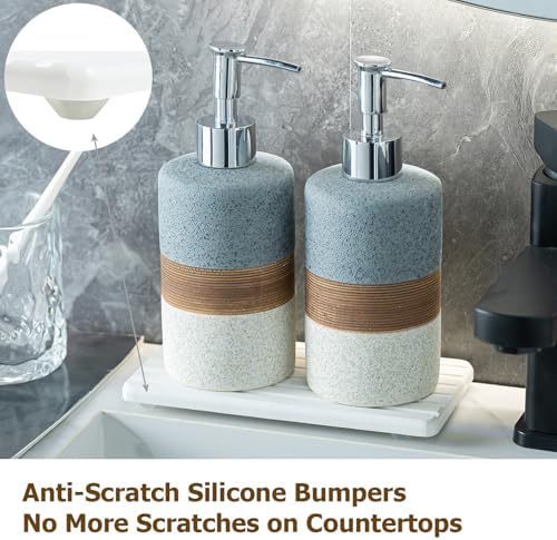 Cormomu Ceramic Soap Dispenser Set 2 Pack