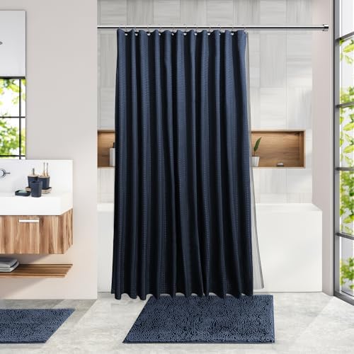 Clara Clark 22PC Navy Bathroom Accessory Set