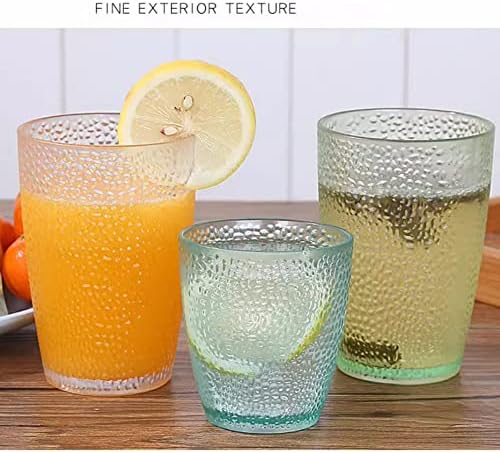 Komost 12oz Plastic Tumblers Set of 2 Reusable Shatterproof