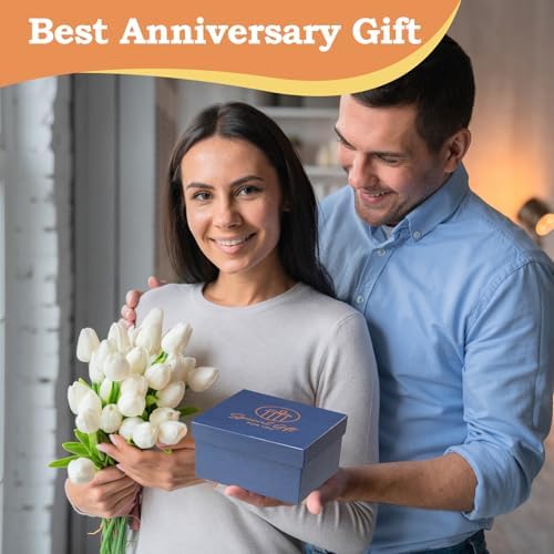 PEEYHONY Crystal Rose Wedding Anniversary Keepsake Ornament
