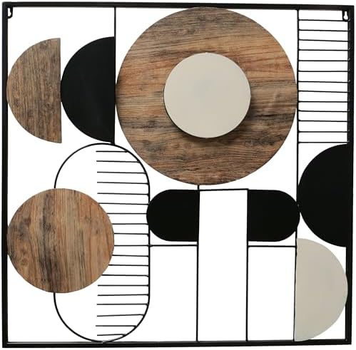Modernist Wall Sculpture Hand-Welded Iron Lacquered 26x26 Inches