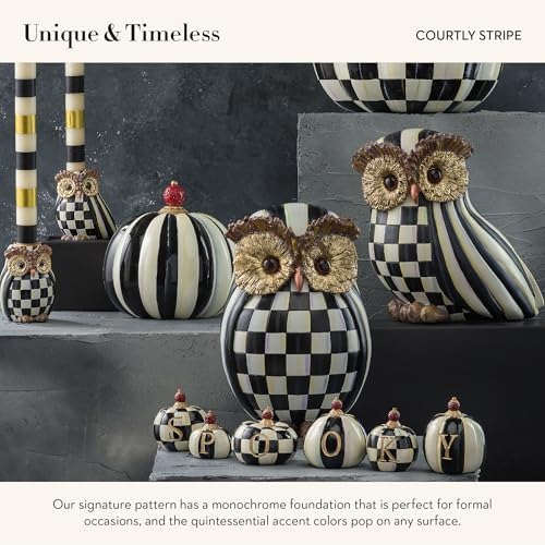 MACKENZIE-CHILDS Fall Owl Decor Statue