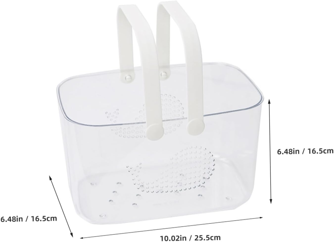 HEALLILY Portable Plastic Shower Basket with Handle