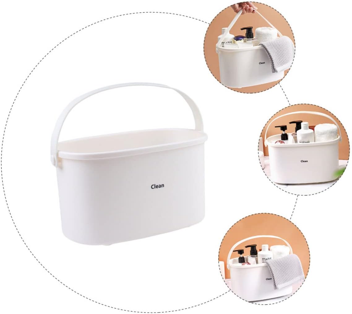 1Pc Portable Plastic Bathing Basket with Efficient Drain