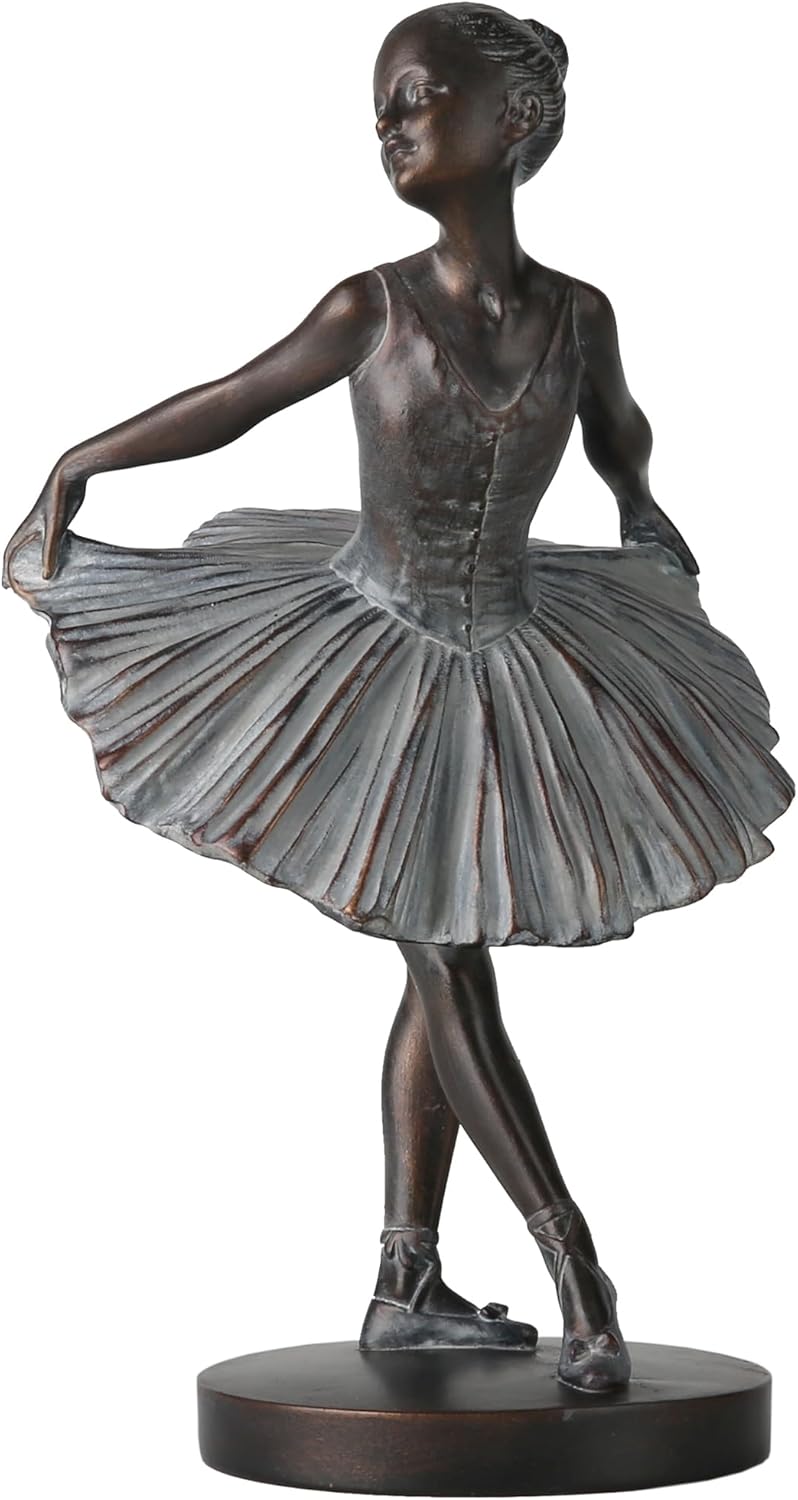 Grace4Joy Ballerina Figurine Resin Bronze Sculpture