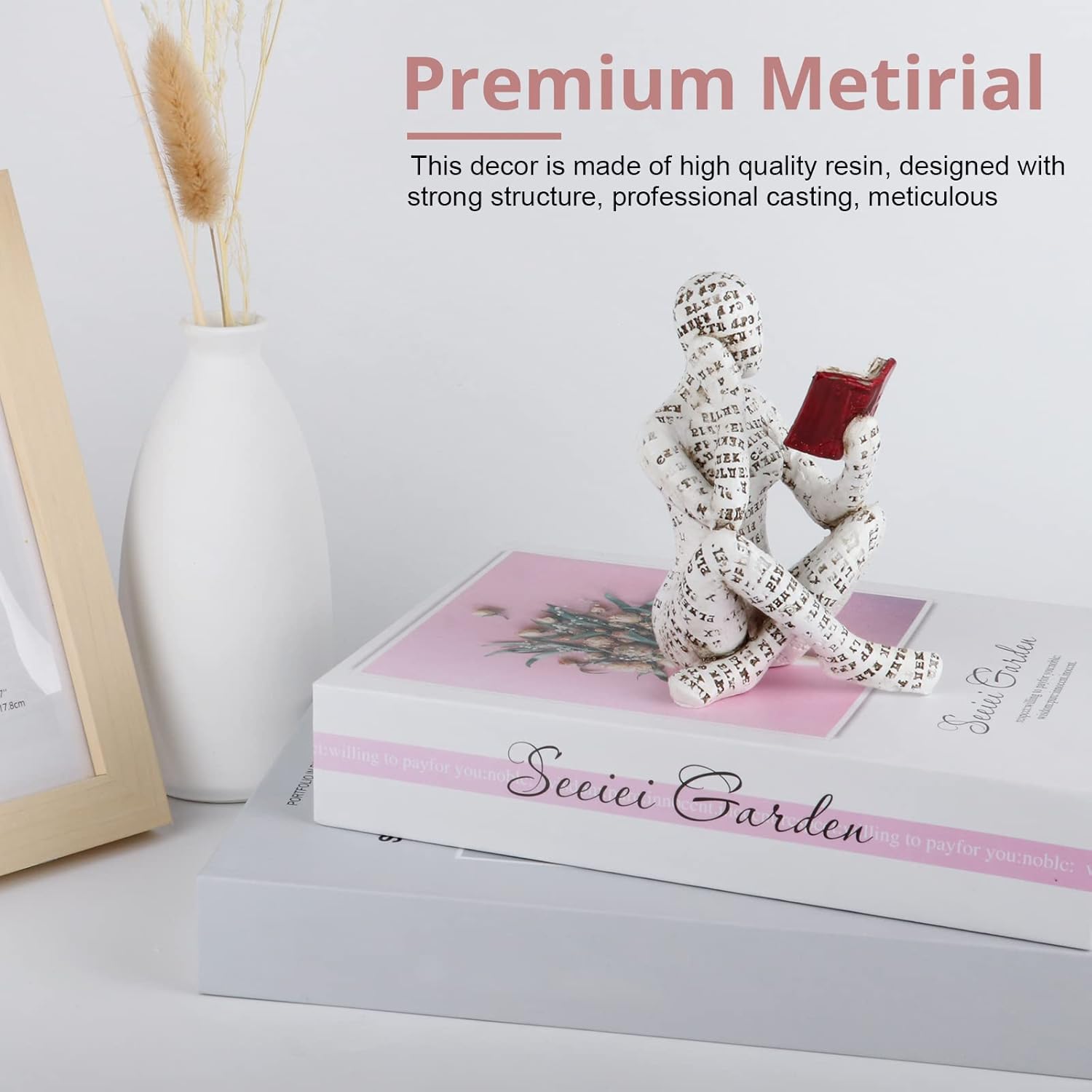 puthiac Modern Bookshelf Decor Sculpture 1