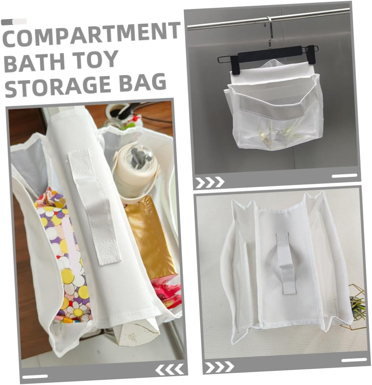 FIXOSHEE Portable Mesh Bath Organizer for Kids