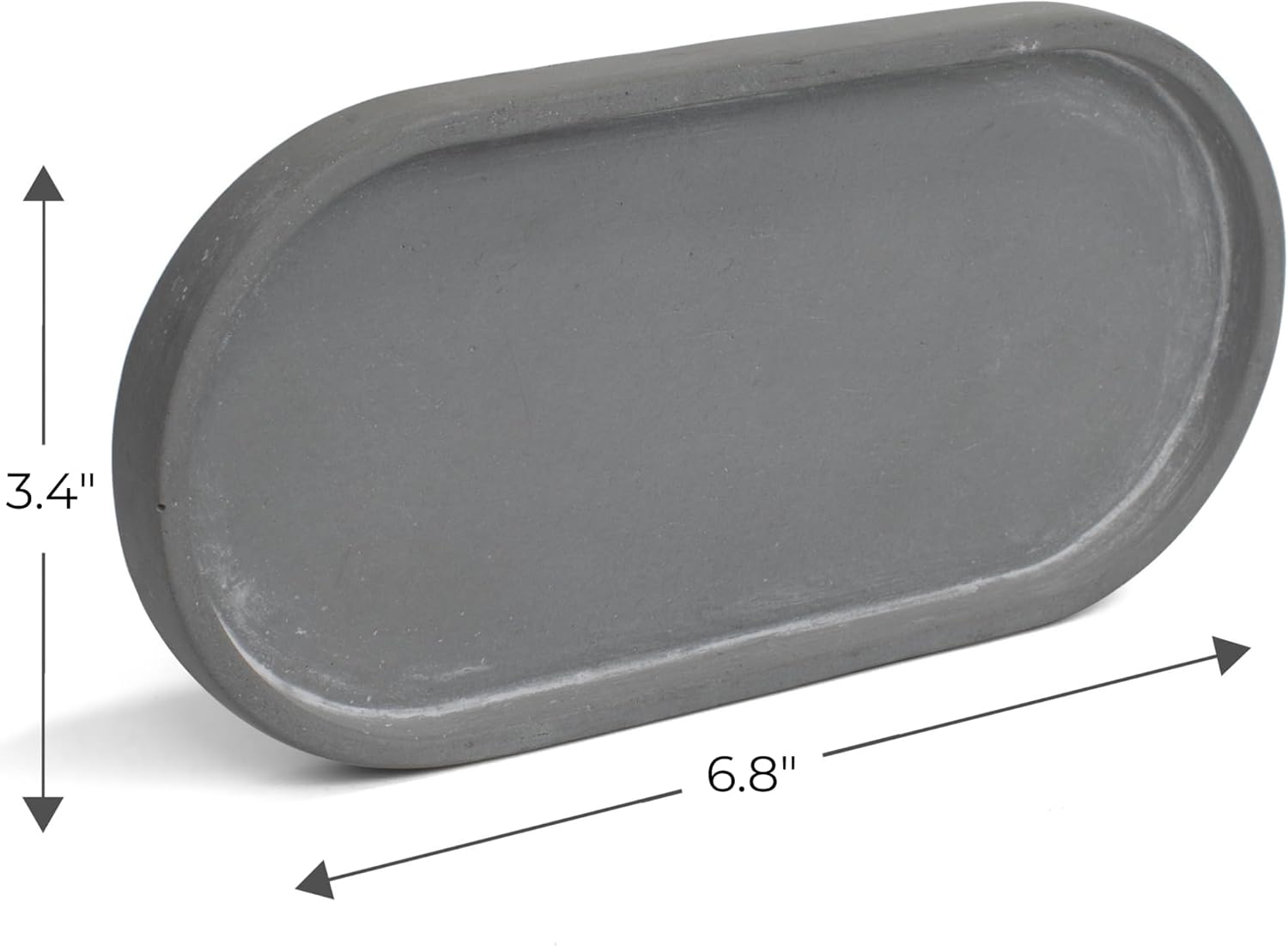 KIBAGA Modern Concrete Vanity Tray - Bathroom Kitchen Organizer