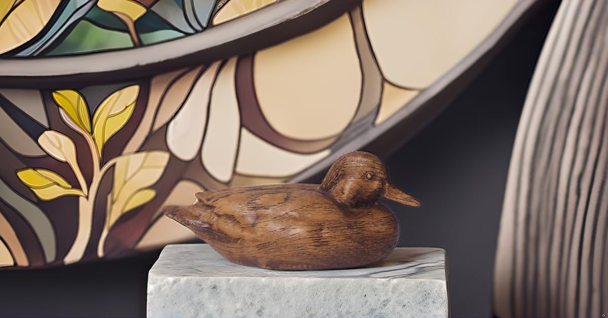 Hymmah Rustic Duck Decor Sculpture Home Figurine