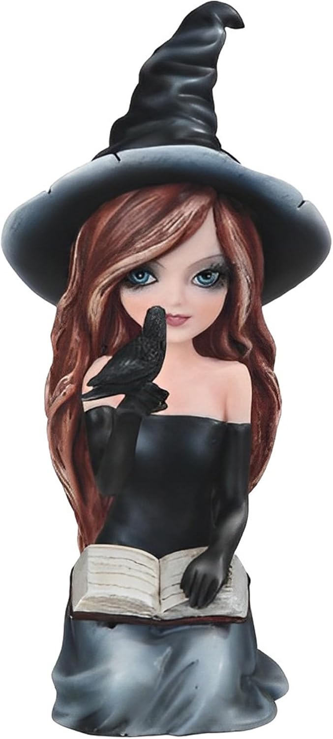 ICE ARMOR 7 Black Witch Girl Statue Fantasy Figurine