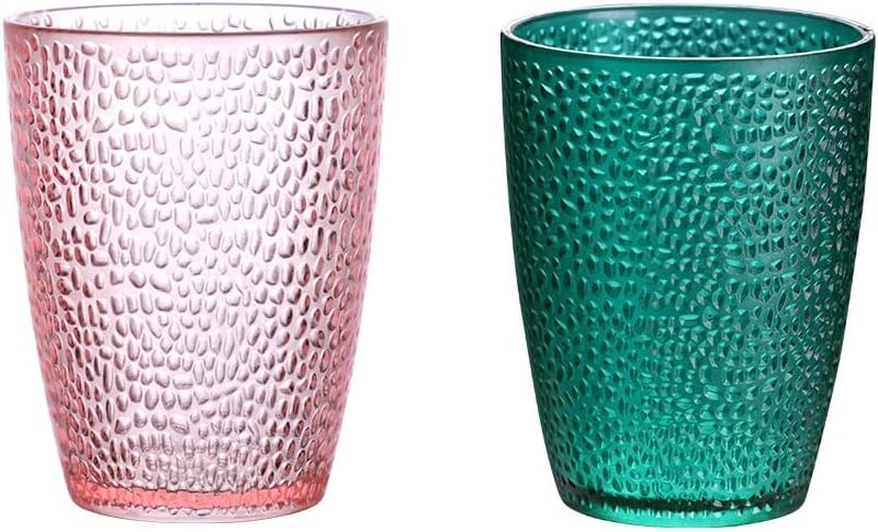 Komost 12oz Plastic Tumblers Set of 2 Reusable Shatterproof