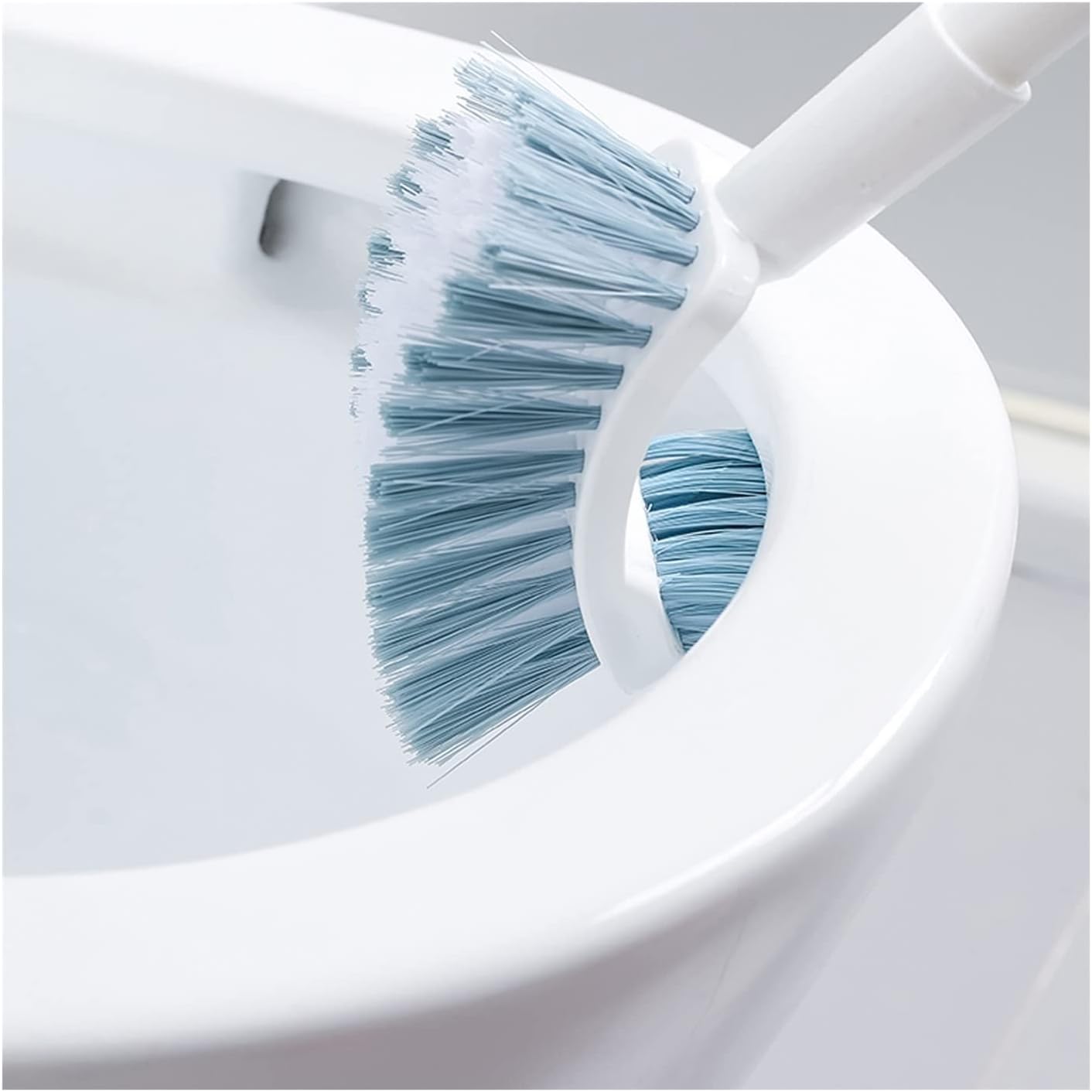 Stylish Toilet Brush with Holder and Hanging Design
