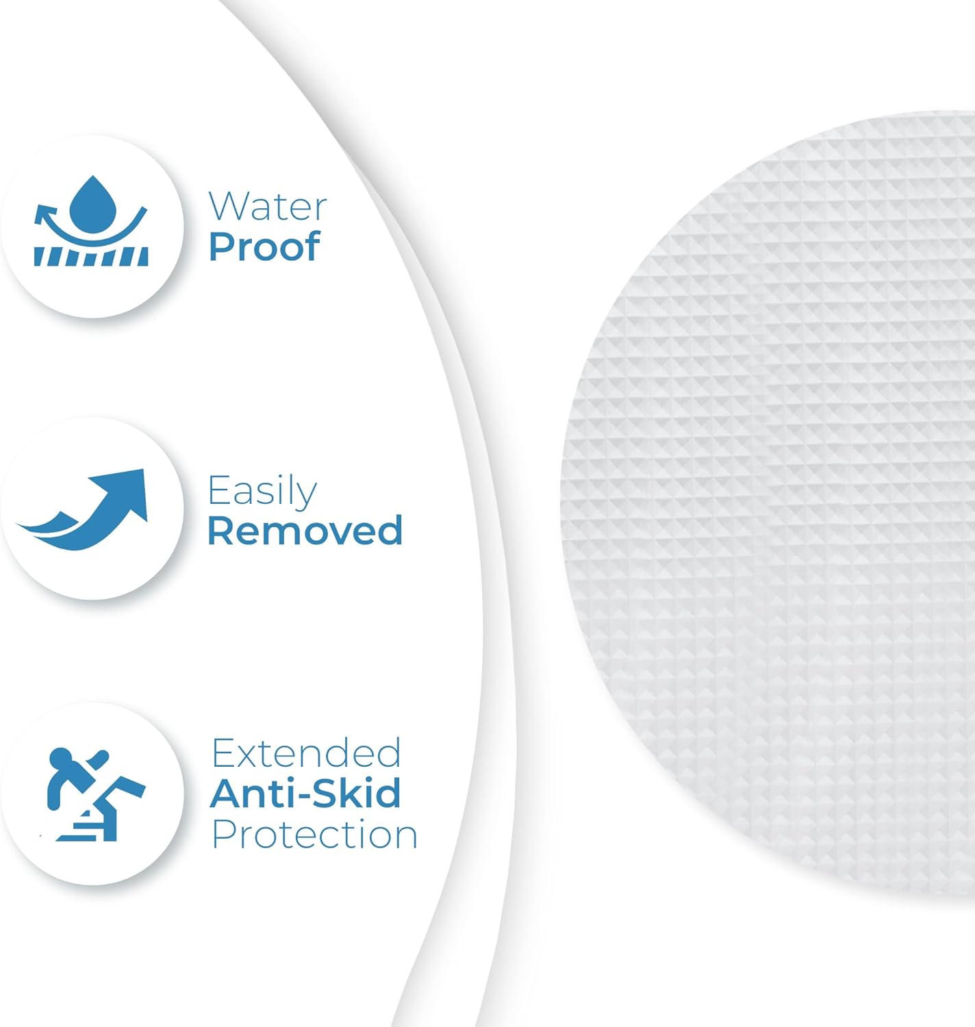 Clear Bloom Anti-Slip Shower Stickers 24 PCS 1
