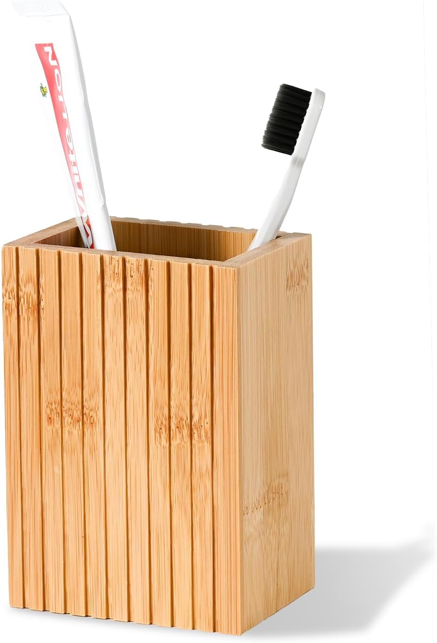 YURIAERY Natural Bamboo Toothbrush Holder 1