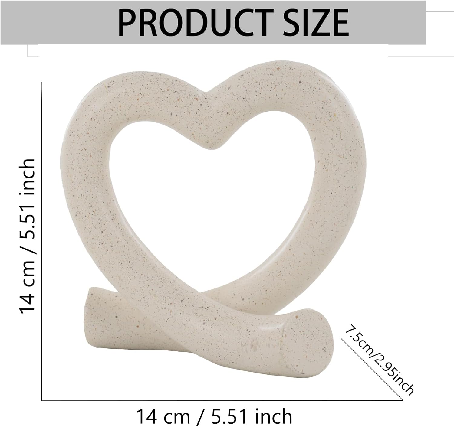 Heart Sculpture Home Decor - Romantic Gift for Lover