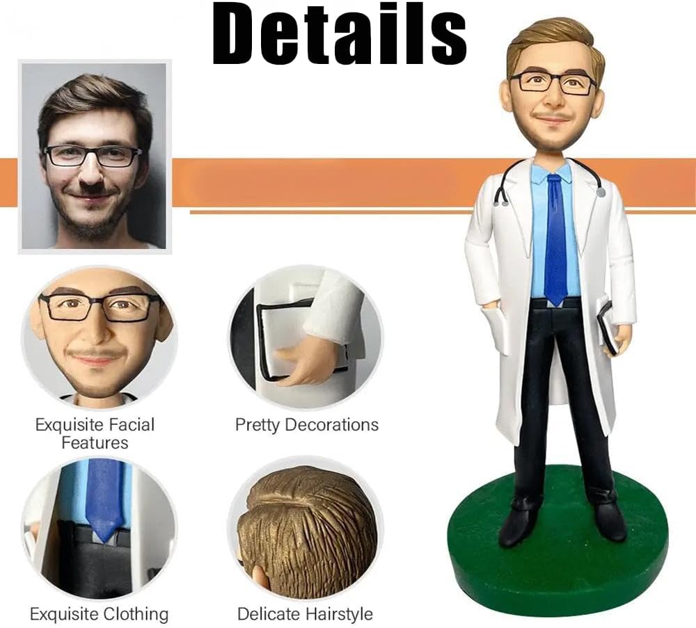 Custom Lady Bobblehead Figurine for Female Doctors and Dentists