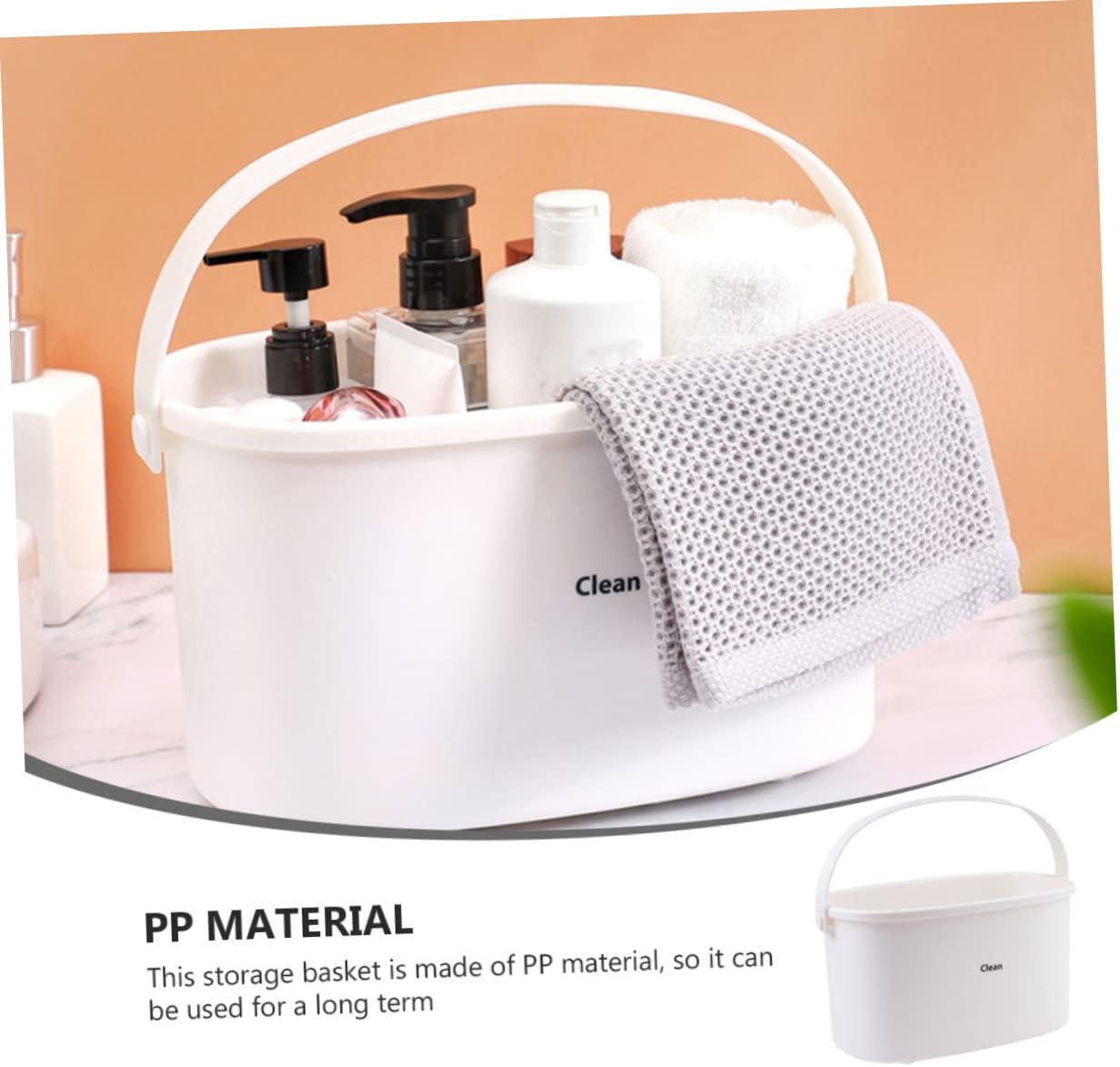 1Pc Portable Plastic Bathing Basket with Efficient Drain
