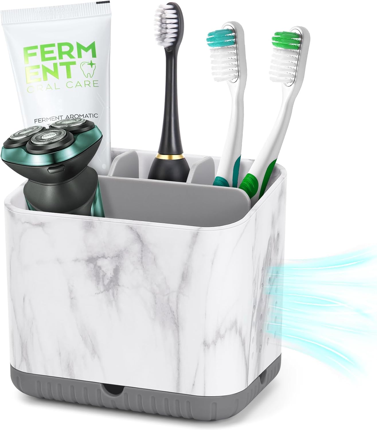 PARKMANI Toothbrush Holder Grey Marble Grain