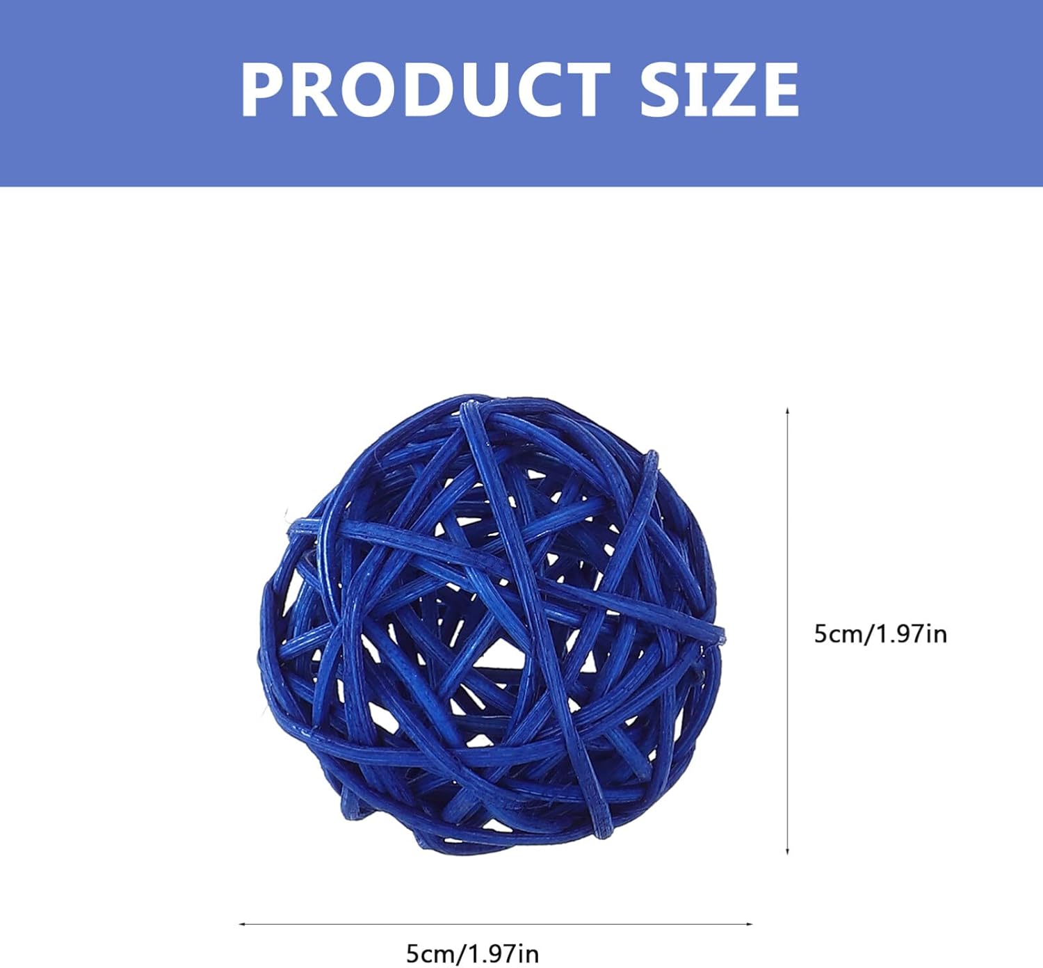 HOMSFOU 30PCS Rattan Decorative Balls for Independence Day