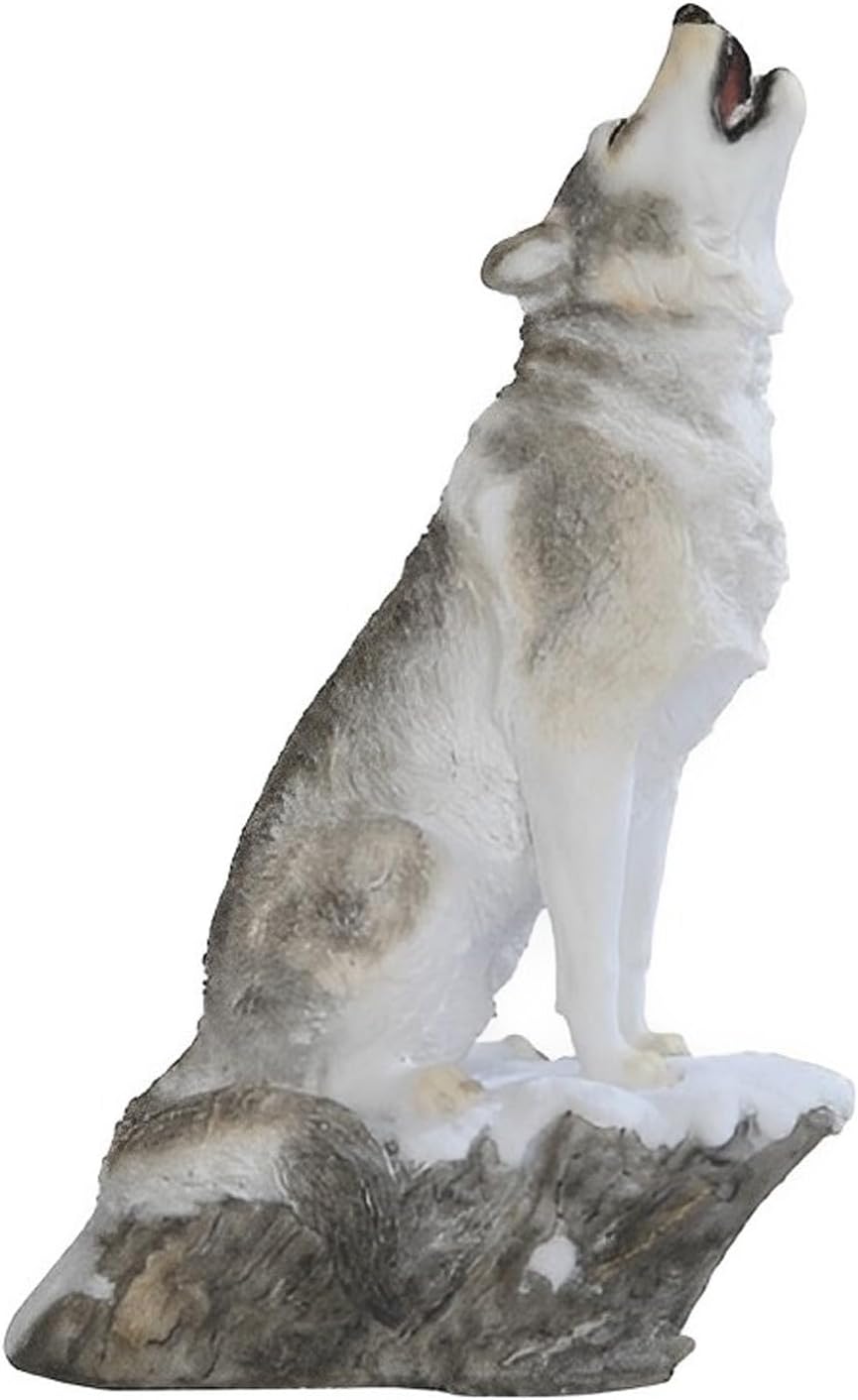 ICE ARMOR 9 Inch Howling Wolf Statue