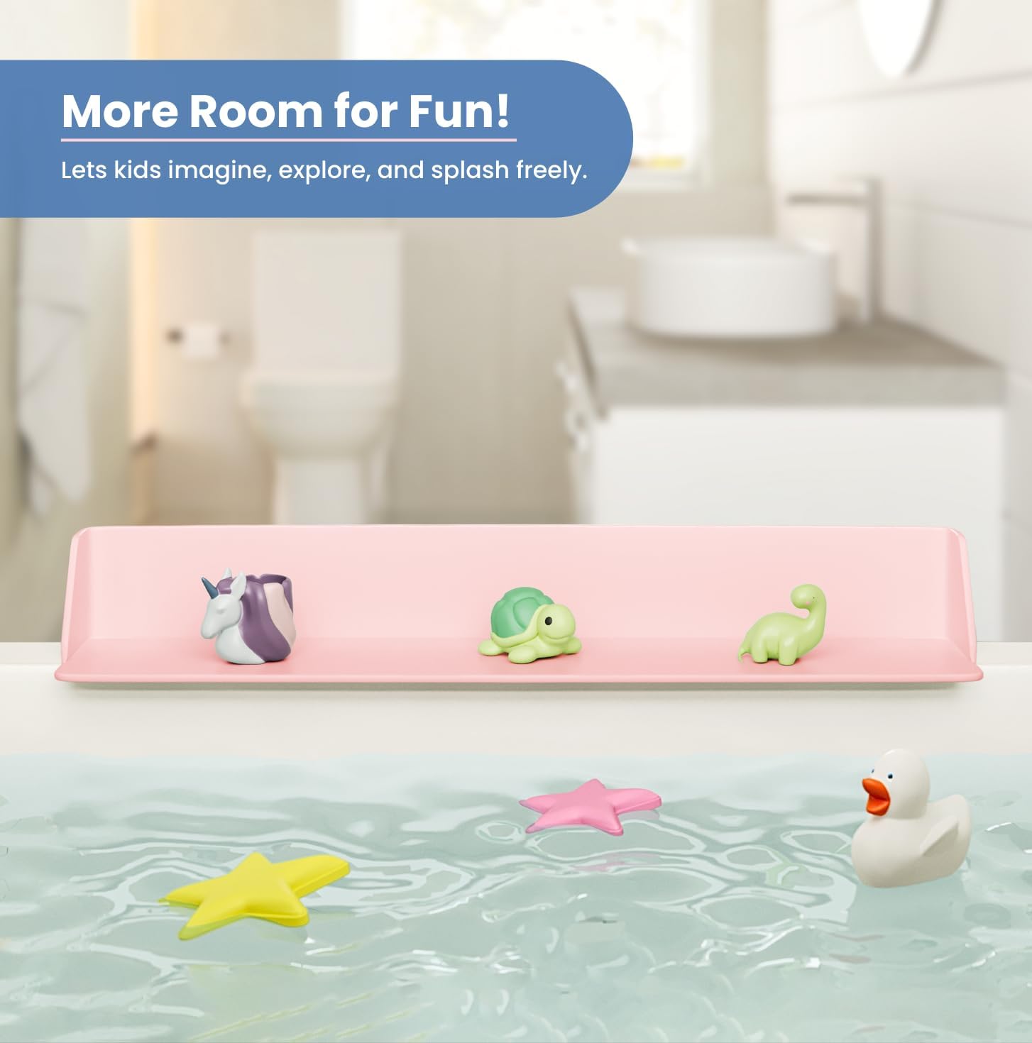Little Splasher PlayPad - Bath Tub Splash Guard with Suction Cups