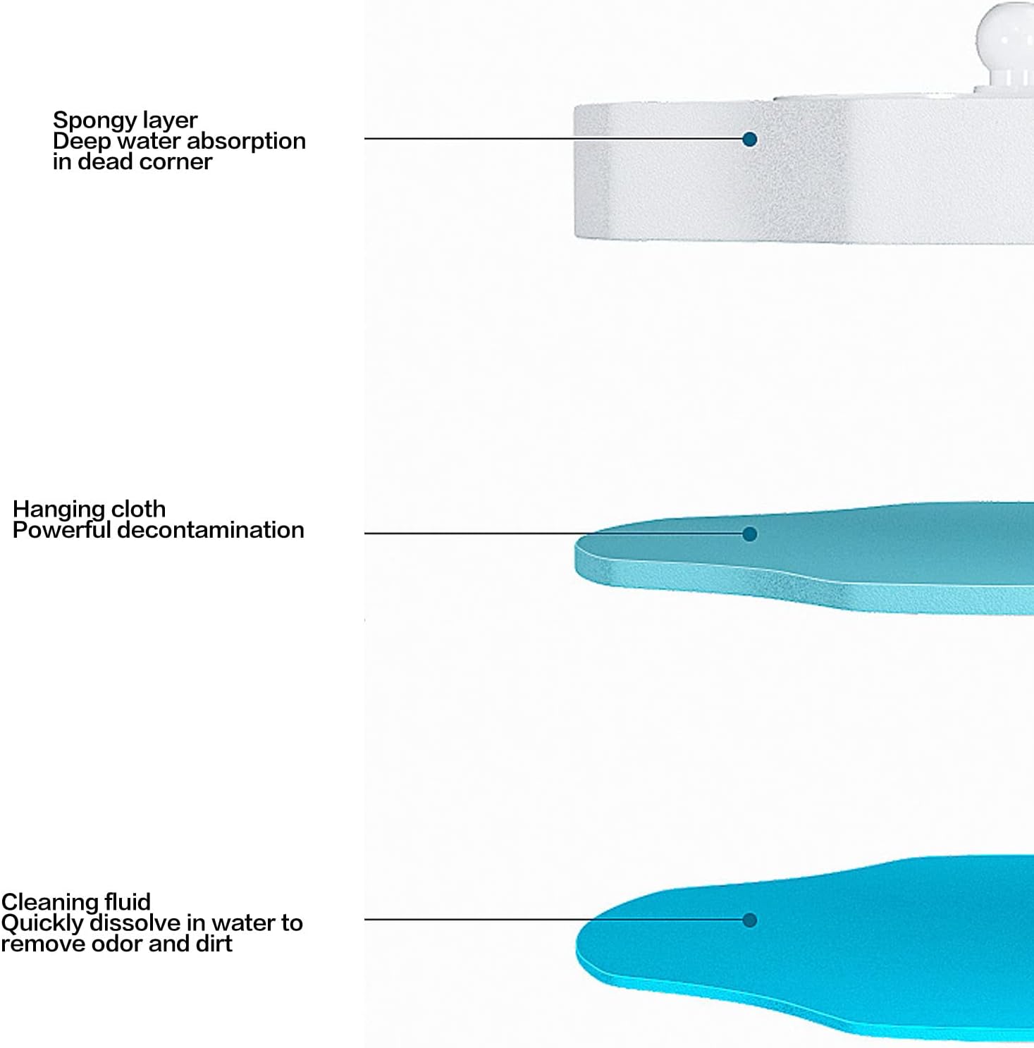 Rosvola Toilet Brush Holder with Washing Liquid