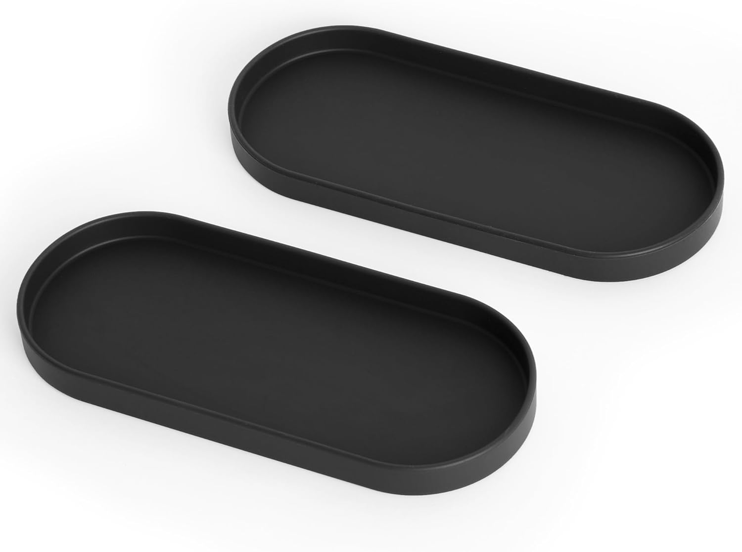 Lazy K Silicone Tray - Compact Multi-Purpose Organizer Black