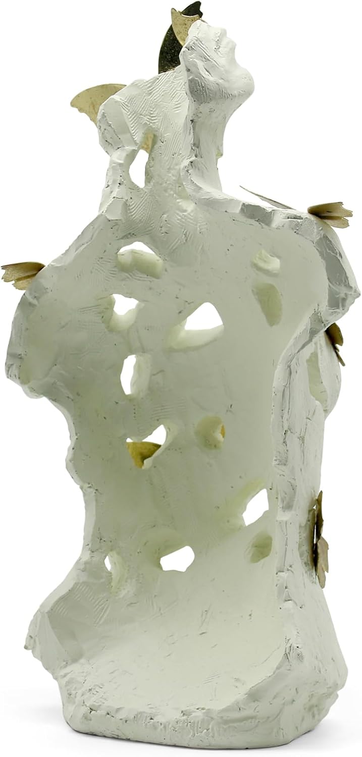 Lukitas Abstract Female Bust with Butterflies Statue 16 Inch Resin