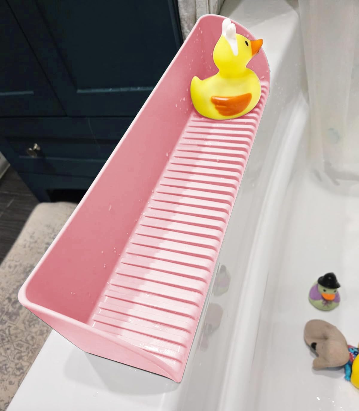 Roslim 2Pack Silicone Splash Guard for Kids with 4 Suction Cups Pink