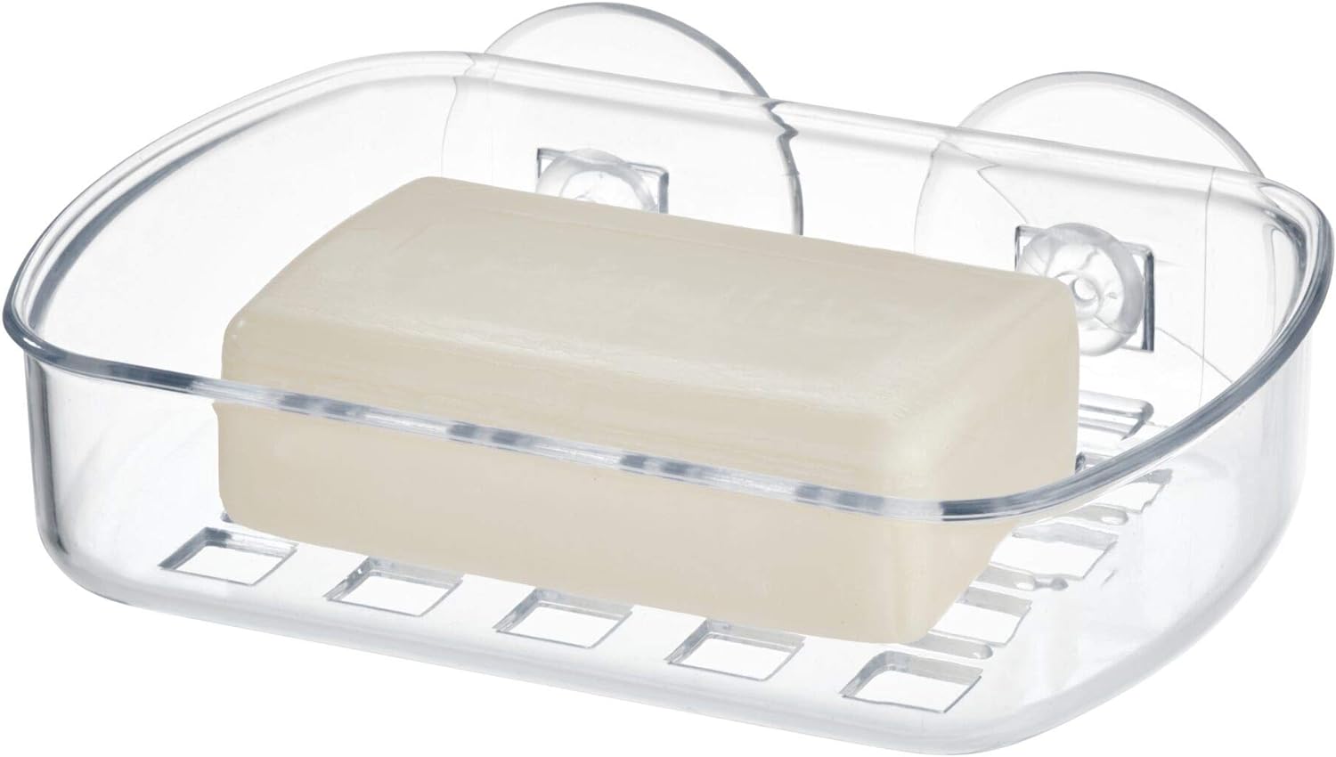 InterDesign BPA-Free Suction Soap Dish - 525 x 4 x 2