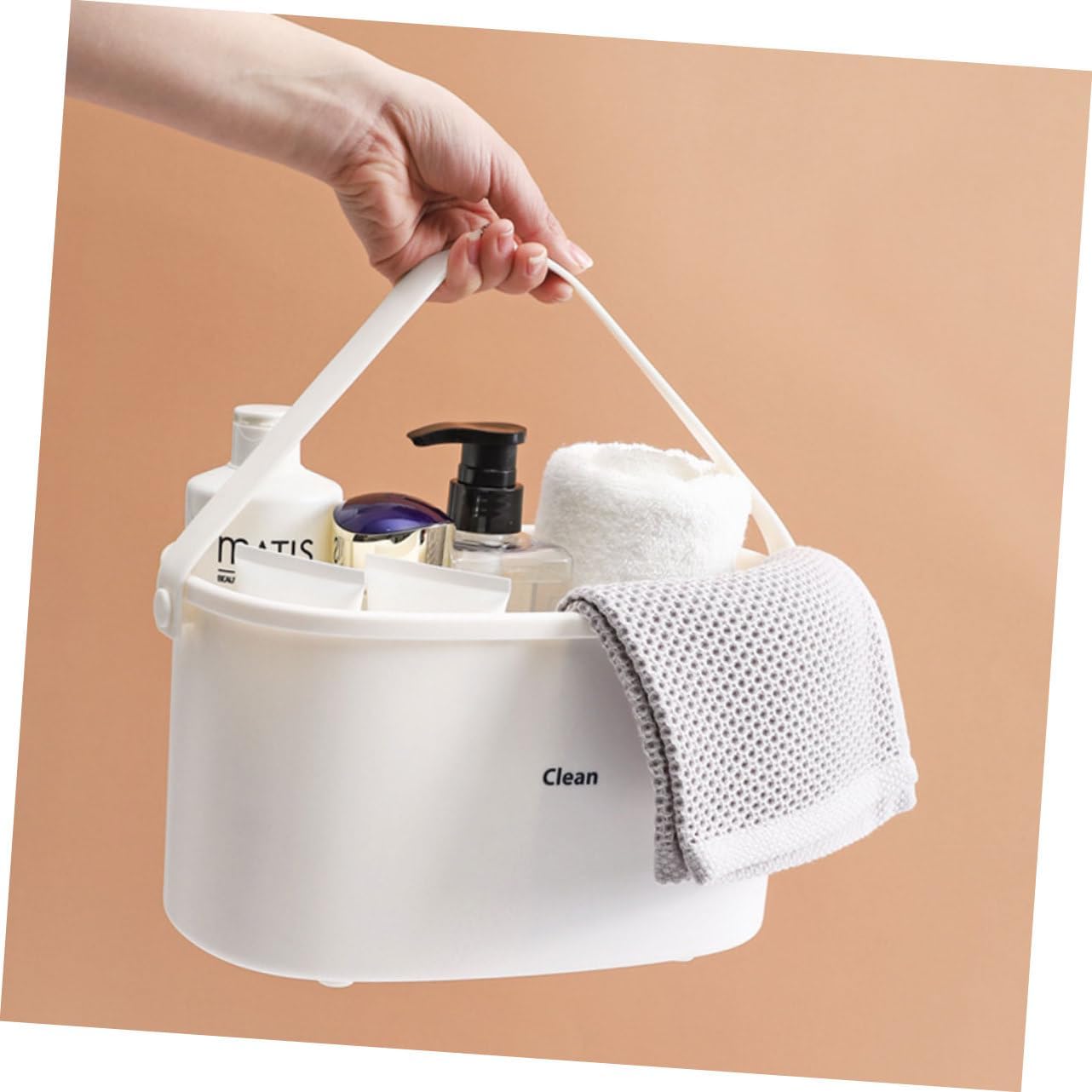 Cabilock Home Shower Basket Storage Organizer