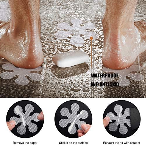 Secopad Non-Slip Bathtub Stickers 24 PCS Safety Treads