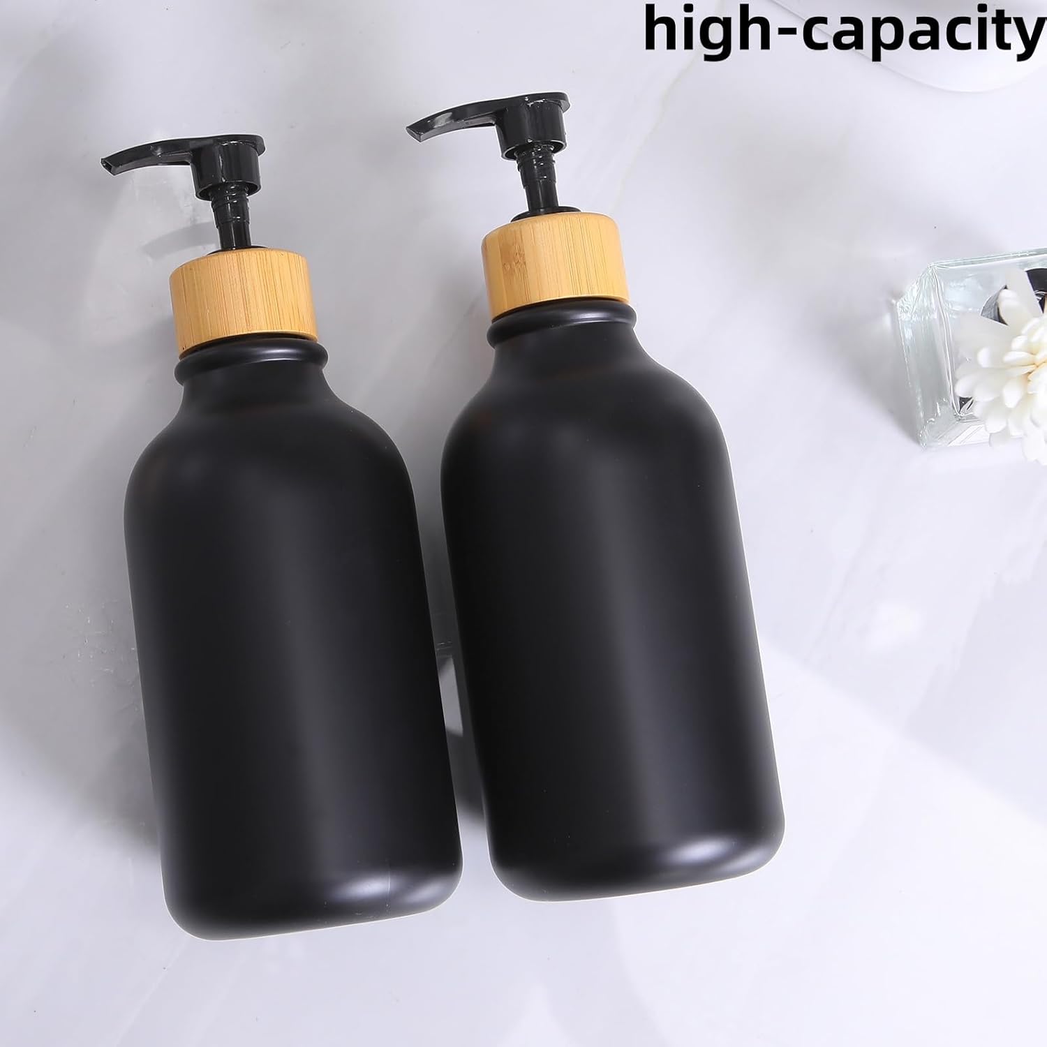 Matte Black 9PCS Bathroom Accessories Set with Trash Can and Toothbrush Holder